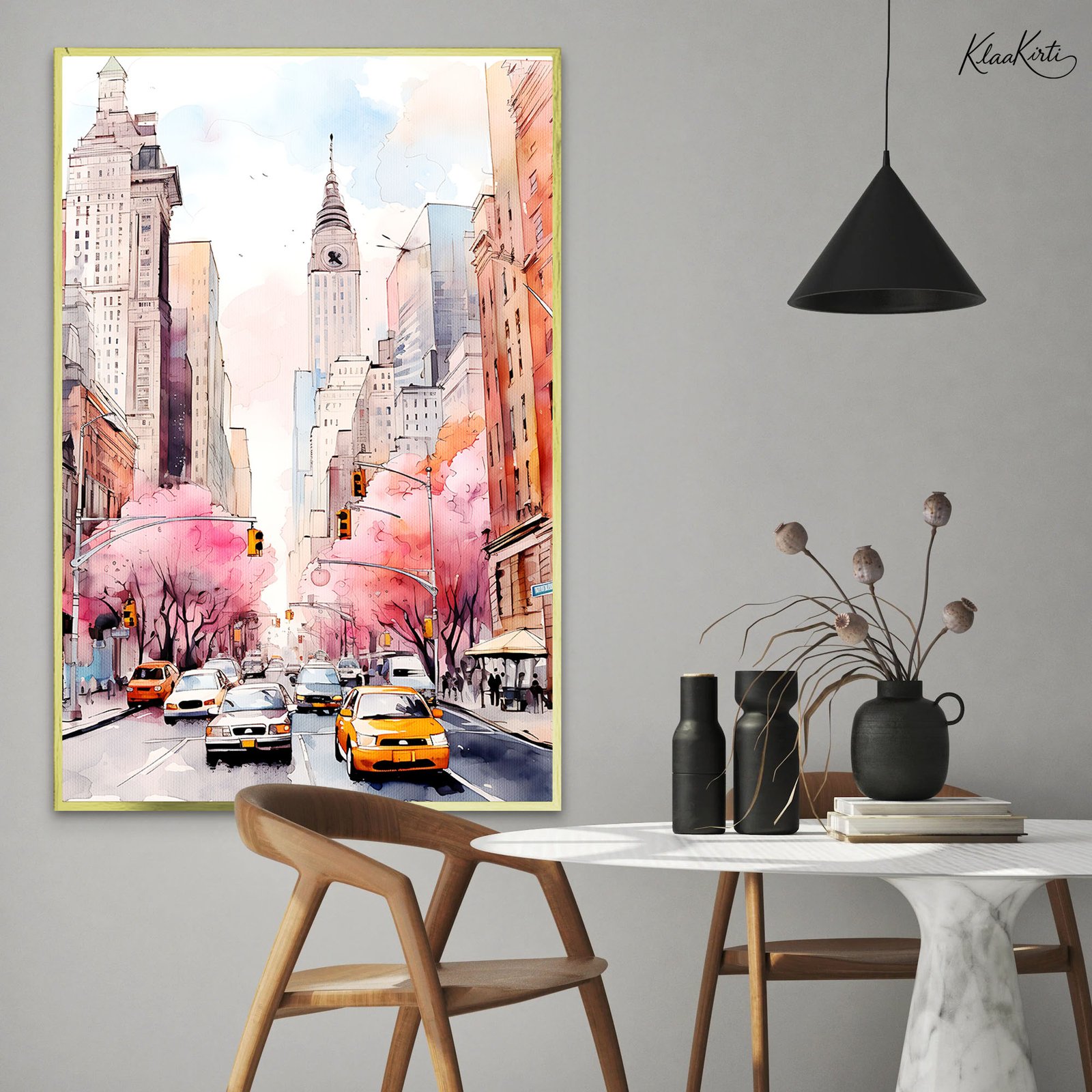 1 Spring in the Concrete Canvas wall Art - Image 1
