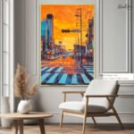 Retro Toronto Sunset Canvas wall Art - Image 5