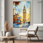 Golden Hour at Big Ben Canvas wall Art - Image 8