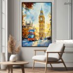 Golden Hour at Big Ben Canvas wall Art - Image 9